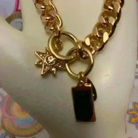 Ettika Starry Charms 14k Gold Plated Chain Link Bracelet With Extender Rings - Picture 3 of 7